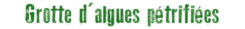 Grotte d'algues ptrifies