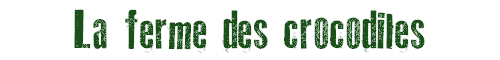 La ferme des crocodiles