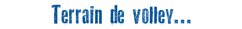 Terrain de volley...