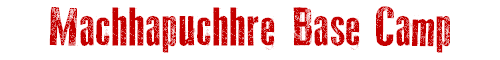 Machhapuchhre Base Camp