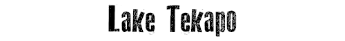 Lake Tekapo