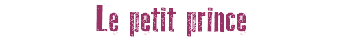 Le petit prince