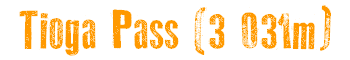 Tioga Pass